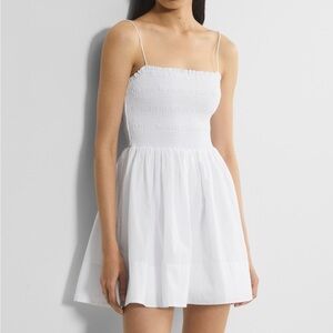 Aritzia Sunday Best Peachy Poplin fit and flare mini skater dress size XS